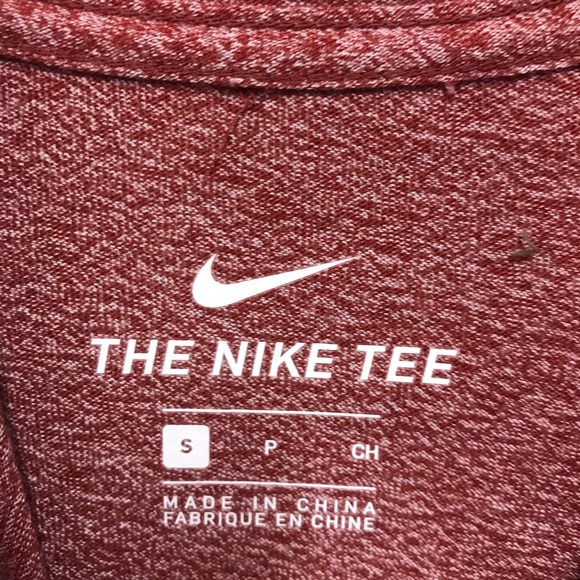 Men's Nike Crimson Alabama Crimson Tide Marled Long Sleeve Hooded T-Shirt GUC S - Picture 3 of 3